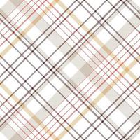 Check Plaid pattern  seamless is a patterned cloth consisting of criss crossed, horizontal and vertical bands in multiple colours.Seamless tartan for  scarf,pyjamas,blanket,duvet,kilt large shawl. vector