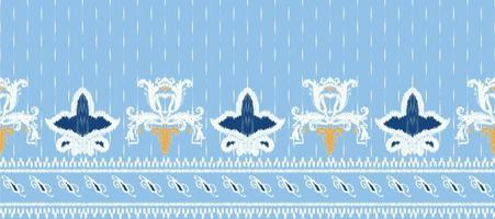 African Ikat Damask embroidery background. geometric ethnic oriental pattern traditional. Ikat Aztec style abstract vector illustration. design for print texture,fabric,saree,sari,carpet.