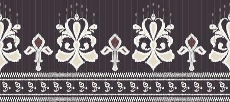 African Ikat paisley embroidery. Ethnic ikat texture African Ikat paisley embroidery. Batik textile seamless pattern digital vector design for Print saree Kurti Borneo Fabric border Ikkat Dupatta