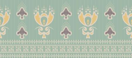 African Ikat paisley pattern embroidery background. geometric ethnic oriental pattern traditional. Ikat Aztec style abstract vector illustration. design for print texture,fabric,saree,sari,carpet.