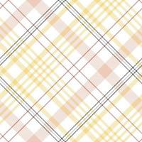 Plaid pattern is a patterned cloth consisting of criss crossed, horizontal and vertical bands in multiple colours.Seamless tartan for  scarf,pyjamas,blanket,duvet,kilt large shawl. vector