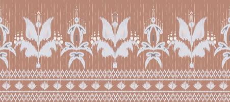 africano ikat cachemir bordado. batik textil ikat diseño sin costura modelo digital vector diseño para impresión sari curti borneo tela frontera cepillo elegante