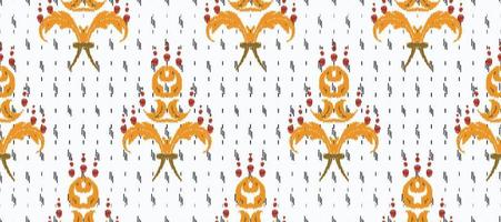 africano ikat cachemir bordado. batik textil ikat cheurón sin costura modelo digital vector diseño para impresión sari curti borneo tela frontera cepillo elegante