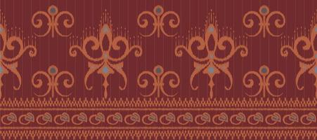 African Motif Ikat paisley embroidery background. geometric ethnic oriental pattern traditional. Ikat Aztec style abstract vector illustration. design for print texture,fabric,saree,sari,carpet.