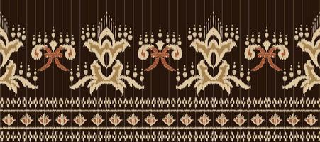African Ikat paisley pattern embroidery background. geometric ethnic oriental pattern traditional. Ikat Aztec style abstract vector illustration. design for print texture,fabric,saree,sari,carpet.