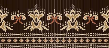 African Ikat paisley pattern embroidery background. geometric ethnic oriental pattern traditional. Ikat Aztec style abstract vector illustration. design for print texture,fabric,saree,sari,carpet.