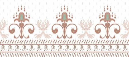 African Ikat fabric paisley embroidery background. geometric ethnic oriental pattern traditional. Ikat Aztec style abstract vector illustration. design for print texture,fabric,saree,sari,carpet.
