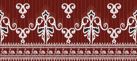 African Motif Ikat paisley embroidery background. geometric ethnic oriental pattern traditional. Ikat Aztec style abstract vector illustration. design for print texture,fabric,saree,sari,carpet.