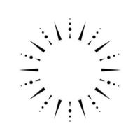 Boho celestial sun icon logo. Simple modern abstract design for templates, prints, web, social media posts vector