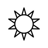 Sun Icon Vector. Simple minimal modern design. vector