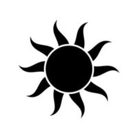 Sun Icon Vector. Simple minimal modern design. vector
