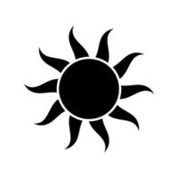 Sun Icon Vector. Simple minimal modern design. vector