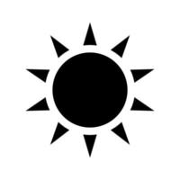 Sun Icon Vector. Simple minimal modern design. vector