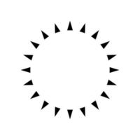Sun Icon Vector. Simple minimal modern design. vector