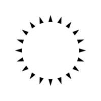 Sun Icon Vector. Simple minimal modern design. vector