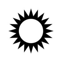 Sun Icon Vector. Simple minimal modern designfor templates, prints, web, social media posts vector