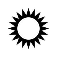 Sun Icon Vector. Simple minimal modern designfor templates, prints, web, social media posts vector