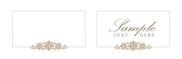 floral beige rectángulo marco. botánico boho frontera vector ilustración. sencillo elegante romántico estilo para Boda eventos, tarjeta diseño, logo, etiquetas, social medios de comunicación publicaciones, plantillas