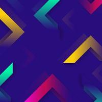 Colorful abstract geometric triangle element on purple background. vector