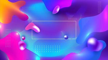 Gradient color fluid art abstract background with space for your message. Can be used as banner or poster design. vector