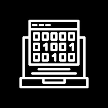 diseño de icono de vector de código binario