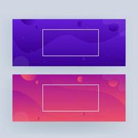 Abstract Geometric Wavy Background in Two Gradient Color Option. vector