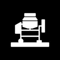 Concrete Mixer Vector Icon Design