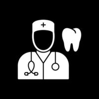 diseño de icono de vector de dentista masculino