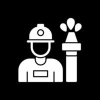 Fireman Vector Icon Design