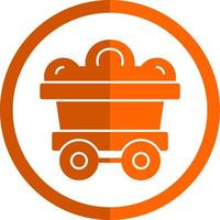 Mining Cart Vector Icon Design