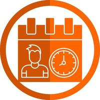 diseño de icono de vector de horas de trabajo