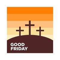 Good Friday Background Banner Illustration Vector