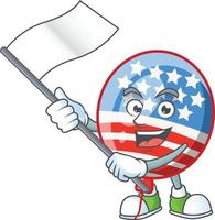 USA Stripes Balloon Icon Design vector