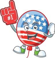 USA Stripes Balloon Icon Design vector