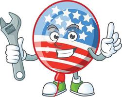 USA Stripes Balloon Icon Design vector