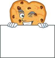 Chocolate Chips Love Icon Design vector