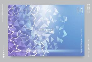 vector abstract polygonal pattern. Creative geometric illustration in Origami style with gradient