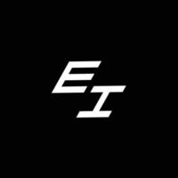 ei logo monograma con arriba a abajo estilo moderno diseño modelo vector