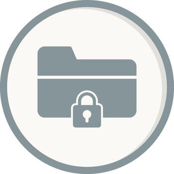 Folder Security Vector Icon