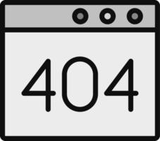 Browser Error 404 Vector Icon