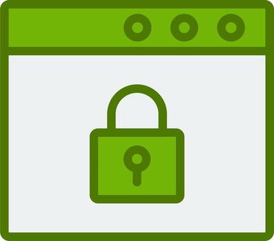 navegador seguridad vector icono