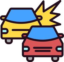 Accident Car Vector Icon