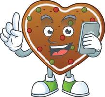 Gingerbread Love Icon Design vector