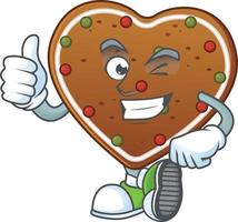 Gingerbread Love Icon Design vector