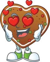 Gingerbread Love Icon Design vector