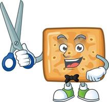 A cartoon character of crackers vector