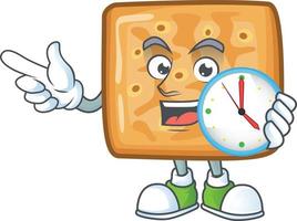 A cartoon character of crackers vector