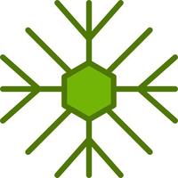 icono de vector de copo de nieve