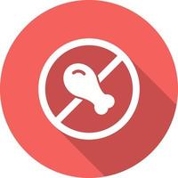 No Chicken Vector Icon