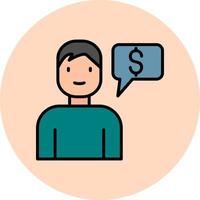 Financial Advisor Vector Icon